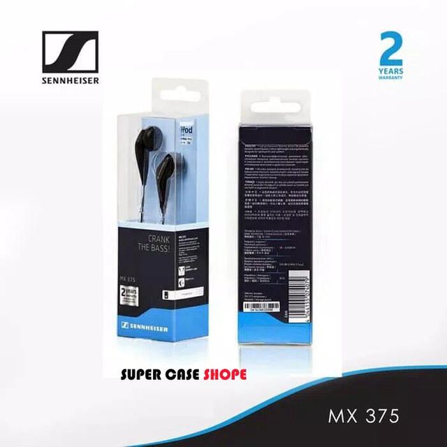 Gambar Earphone Headset Sennheiser MX 375 / MX375 Wired Original Quality 1484 dari Super Case Tokopedia undefined Tokopedia