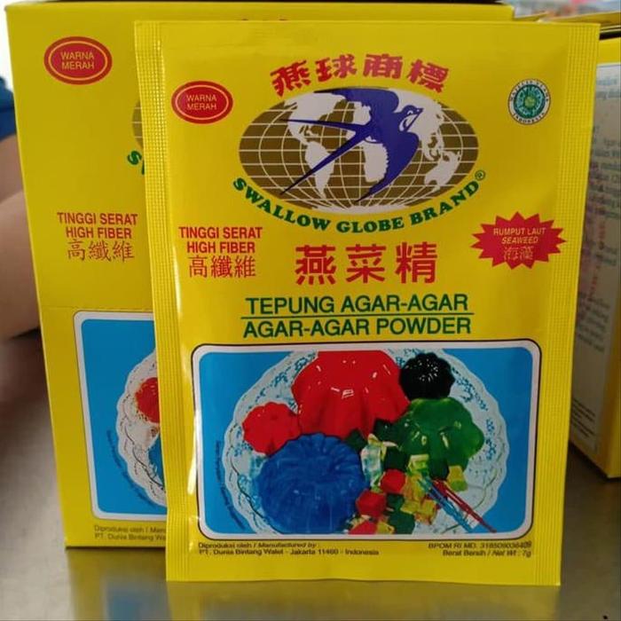 Jual Swallow Agar Agar Globe Merah 7 Gr Ager Puding Kota Tangerang Selatan Vonmei Tokopedia