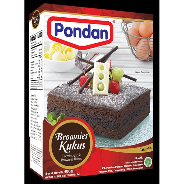 Gambar Pondan Brownies Kukus Coklat - Ketan Hitam - Pandan ( Tepung Premix ) - Coklat dari Intiboga undefined Tokopedia