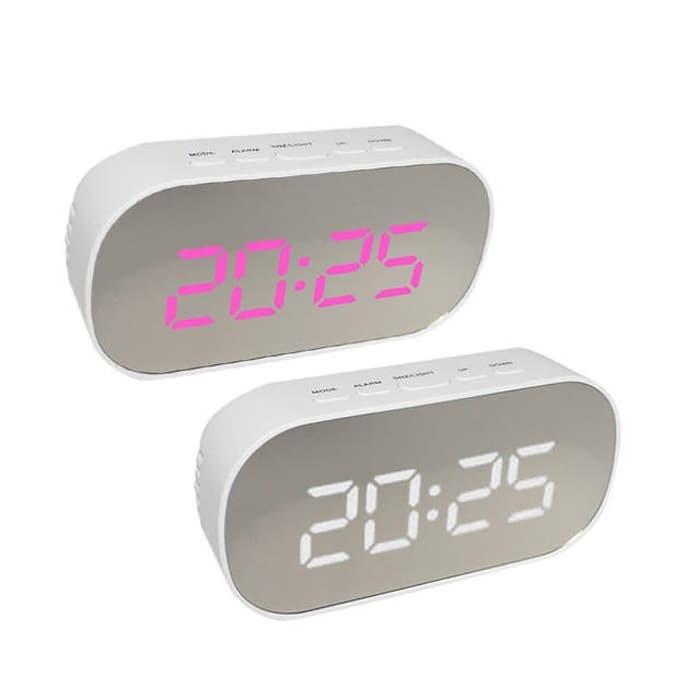 Gambar DT-6506 Digital Alarm Clock Mirror - DT6506 Jam Desain Cermin dari Palugada Online Hyperwebstore undefined Tokopedia
