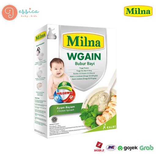 Gambar Milna Bubur Bayi Wgain 6m+ 120gr - Ayam Bayam dari Jessica Baby Kids Shop undefined Tokopedia