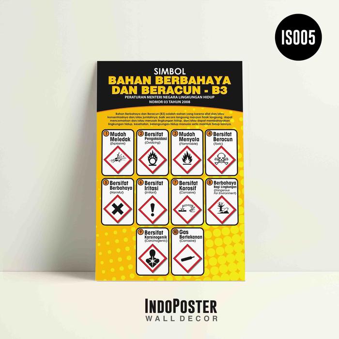 Jual Poster Safety K3 Material Bahan Beracun Dan Berbahaya Ukuran A2 Kab Bandung Indoposter Tokopedia