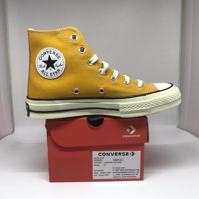 Jual Sepatu Converse Chuck Taylor 70s High Sunflower Original 162054C -  Kuning, 36 - Kota Tangerang Selatan - Montes ID | Tokopedia