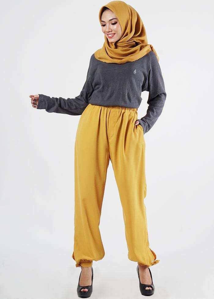 Gambar CELANA PANJANG MUSLIM WANITA Larisa RA HIJAB - S, Abu-abu dari RA Hijab Official undefined Tokopedia