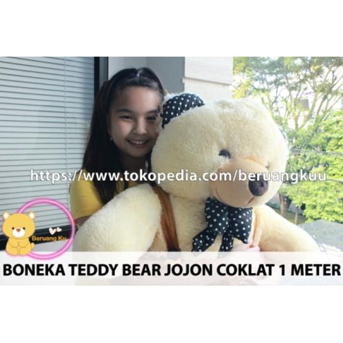 Gambar Boneka Beruang/ Teddy Bear Jojon jumbo 1 Meter IMPOR dari Beruang Ku undefined Tokopedia