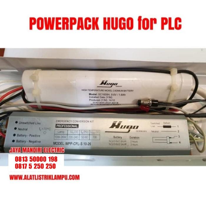 Gambar POWERPACK HUGO BATTERY EMERGENCY WPP-CFL-S 10-26 WATT for PLC dari Jaya mandiri electric undefined Tokopedia
