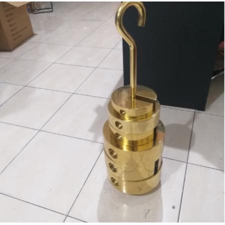 Gambar batu timbangan dacin logam kuningan 1set dari winscale undefined Tokopedia