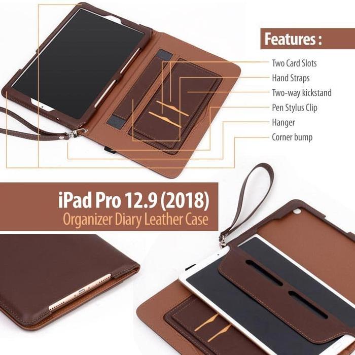 Leather Ipad Pro Case With Strap Personalized Distressed Leather