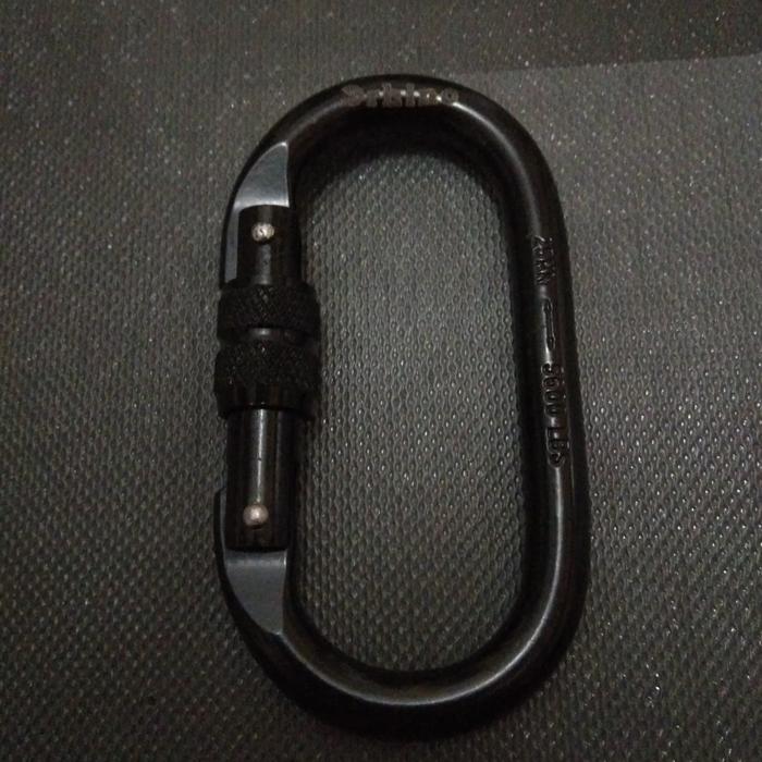 Gambar Carabiner Screw oval Baja NTR Not Petzl Mammut Camp BlackDiamond - Hitam dari dozzon adventure undefined Tokopedia