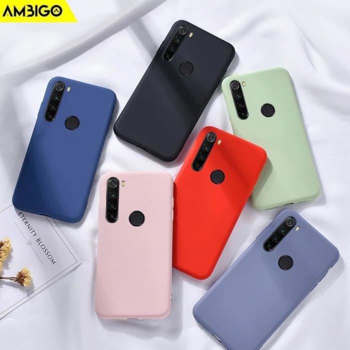 Ambigo Liquid Silicone case Xiaomi Redmi Note Note Pro Softcase  NOTE 8, Hitam