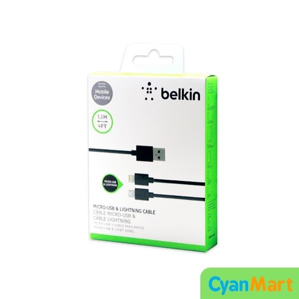 Reversible 2in1 Apple Lightning 8-Pin Micro USB iPhone Android Putih  di Cyanmart Tokopedia
