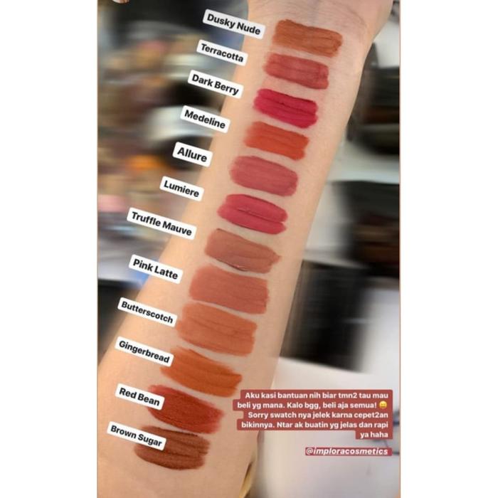 Jual Lip Cream Matte Implora No 10 Kota Surabaya Lovely Rose Tokopedia Lipstik implora matte no 10