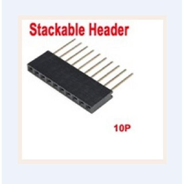 Jual Arduino Stackable Header Shield 10P 10 Pin 2.54mm 2.54 mm 10mm ...