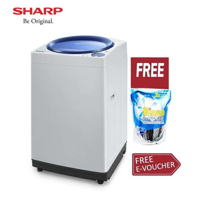 Jual Mesin Cuci Sharp Esm 906 P 1 Tabung Top Loading 9kg Hemat Listrik Gara Kota Bekasi 3 Ratu Sejagad Tokopedia
