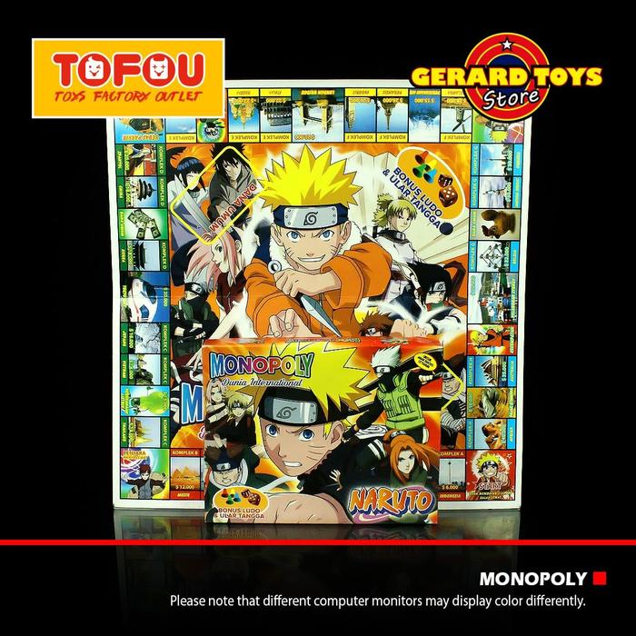 Gambar Mainan Monopoly DI Board Game Naruto MURAH BANGET dari GERARD TOYS undefined Tokopedia