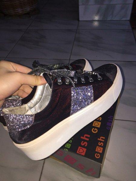 glitter designer sneakers