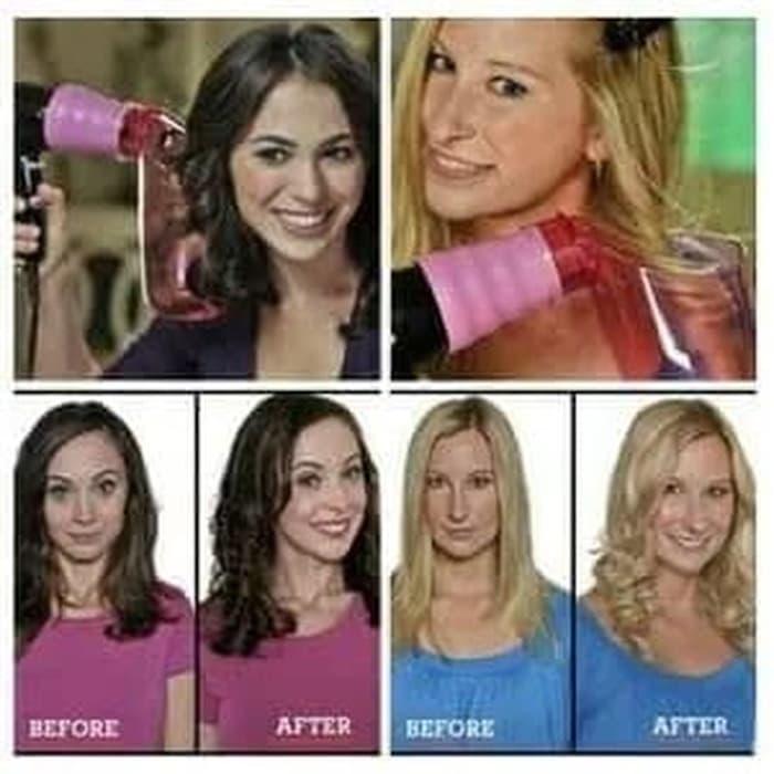Gambar Air Curler Tabung Hair Dryer untuk Keriting Rambut dari Puserba undefined Tokopedia