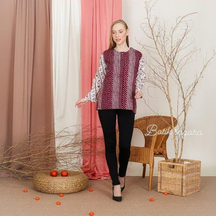 Gambar Batik Sagara - Blouse Batik dari arunagroup undefined Tokopedia