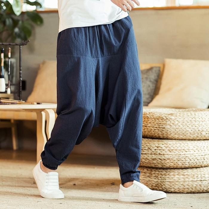 Jual Cotton Linen Cross-Pants Japanese 