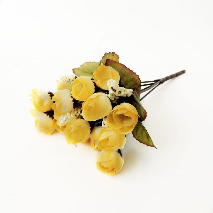 Gambar AF09 Artificial Flowers Rangkaian Buket Bouquet Bunga Tulip Mini - Kuning dari Kawung Dekorasi undefined Tokopedia