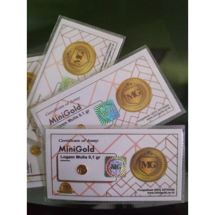 Gambar Emas 24 Logam Mulia MiniGold 0,1 gr dari Shayira Gold undefined Tokopedia