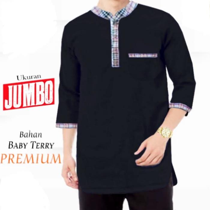 Gambar Koko Berry's Jumbo Kaos, Baju Atasan Pria, Baju Muslim Pria - Hitam, XL dari Butternat shop undefined Tokopedia