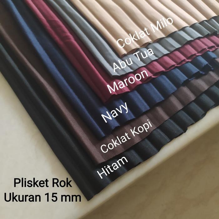Jual Bahan Kain Plisket Ukuran 15 Mm Gramasi 200 G Lebar 165 Cm Jakarta Utara Inito Tokopedia
