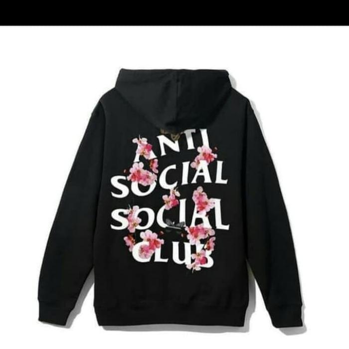 ANTI SOCIAL SOCIAL CLUB KKOCH BLACK HOODIE Hitam, M Hitam, S