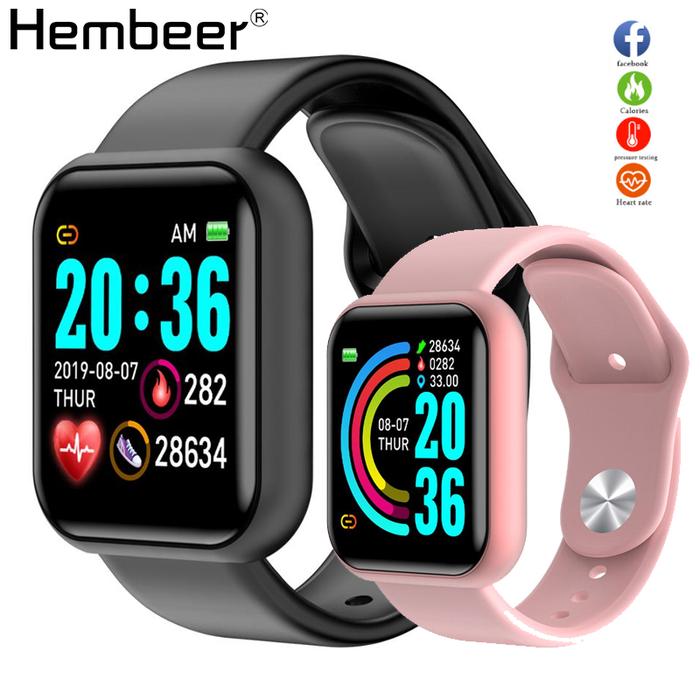 Jual Hembeer Y68 Smart Watch Men Women For Android Apple Phone Waterproof -  Kota Tangerang Selatan - Pomade Grosir Murah | Tokopedia