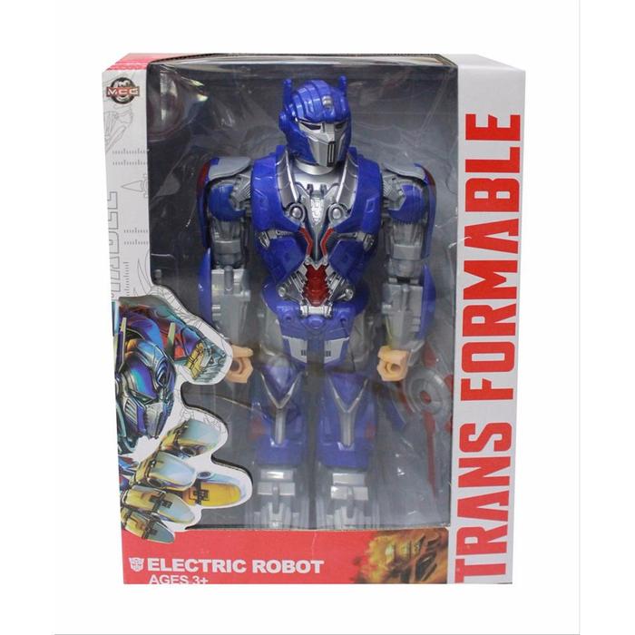 Gambar Mainan Anak Electric ROBOT TRANSFORMABLE Transformers Optimus Prime dari Lumitoys undefined Tokopedia