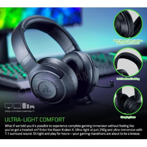Jual Razer Kraken X Multi Platform Ultralight Surround Gaming