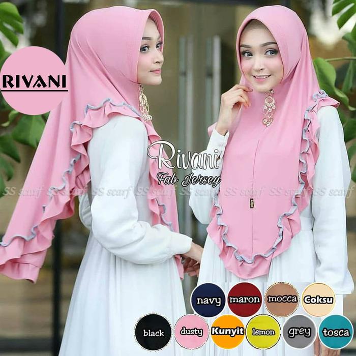 Gambar Jilbab Rempel RIVANI / Hijab Bergo Instan / Kerudung Khimar Jersey Pet - Coksu dari Tika Muslimah Collection undefined Tokopedia