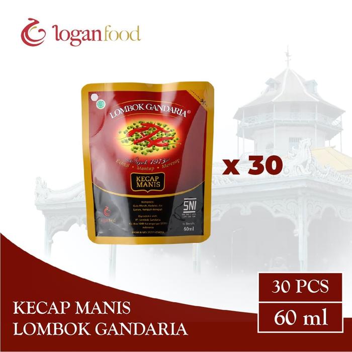 Gambar Paket Hemat Kecap Manis Lombok Gandaria Pouch 60 ml isi 30 dari Lombok Gandaria Official Store undefined Tokopedia