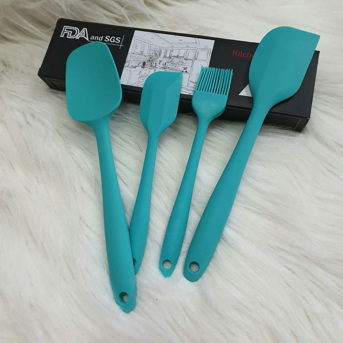 Gambar rubber silicon utensil set 4 tanpa sambungan - Kuning dari etc shopline undefined Tokopedia