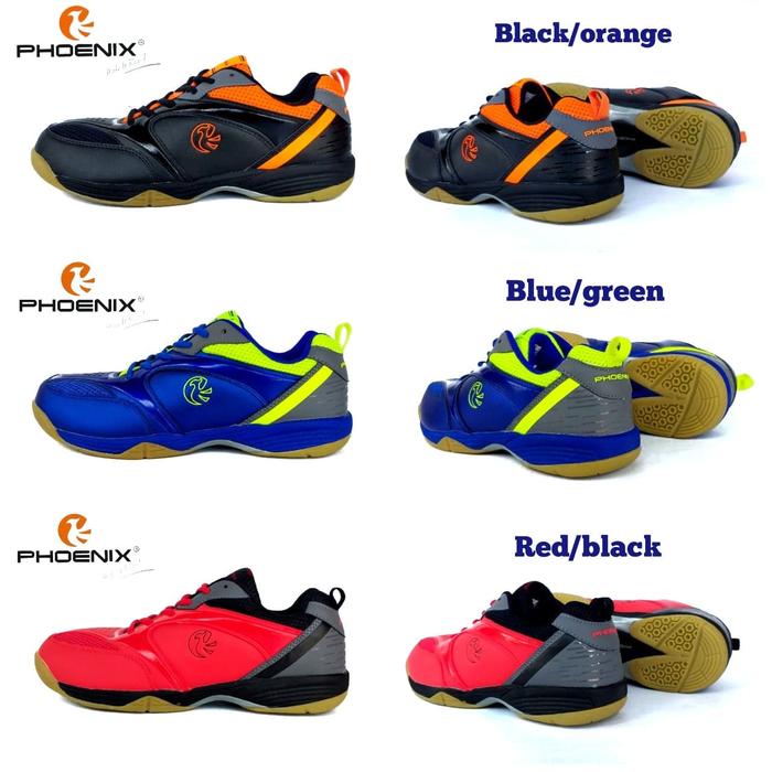 Gambar sepatu Badminton phoenix sepatu bulu tangkis olahraga - Hitam, 44 dari sepokat 12 undefined Tokopedia