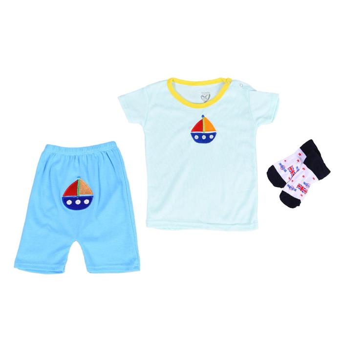 Gambar Pajamas Lovelle Cart's Short Sleeves 2 sets in 1 + Socks dari Lovelle Cart's undefined Tokopedia