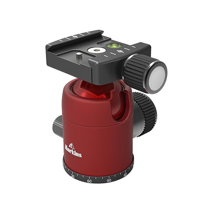 Gambar MARKINS Q-Ball Q3-Tr Traveler with Screw Knob Quick Shoe - Red dari Focus Nusantara undefined Tokopedia