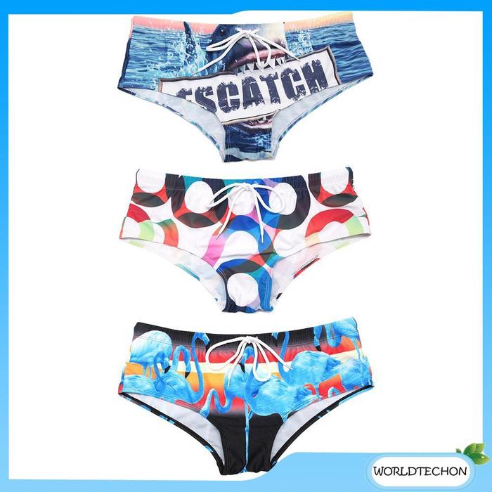 Gambar Celana Pendek Boxer Pria Cepat Kering untuk Berenang / Surfing / dari home fashion1 undefined Tokopedia