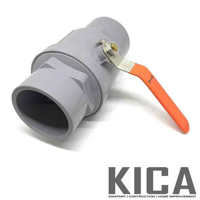 Jual BALL VALVE PLASTIK / BALL VALVE PVC 3 INCH / STOP KRAN PVC 3 ...