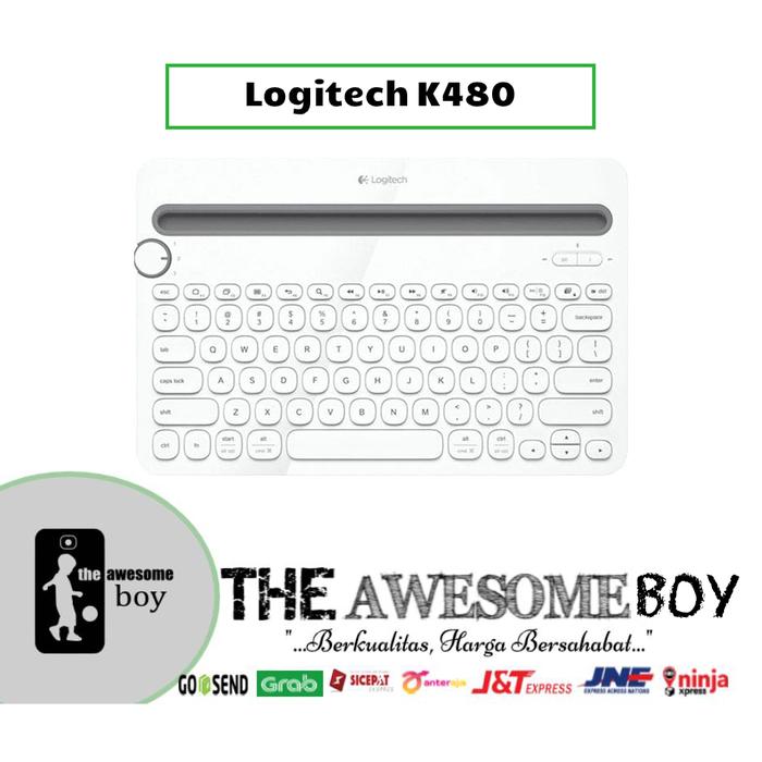 Gambar Logitech K480 Bluetooth Multi-Device Keyboard Windows Mac iOS Android - K480 Putih dari theawesomeboy undefined Tokopedia