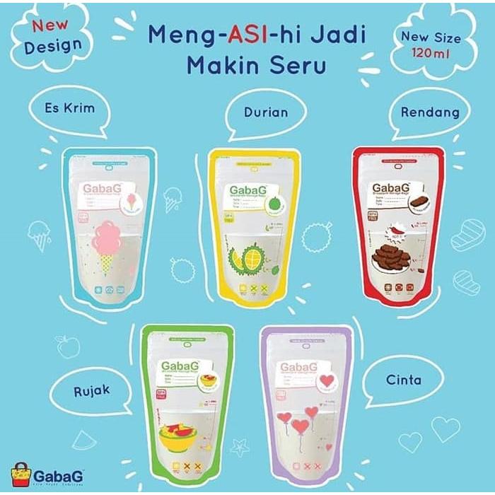 Gambar Kantong Asi Gabag 100 ml Kantong Asi Gabag 120 ml Gabag Breastmilk 100 - 120 ml Kolibri dari Tocu Shop undefined Tokopedia