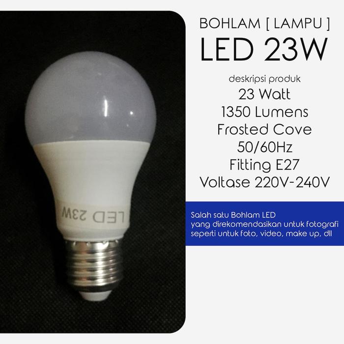 Gambar Bohlam / Lampu LED Photography [ 23W - 1350 Lumen ] dari Protect Kamera undefined Tokopedia
