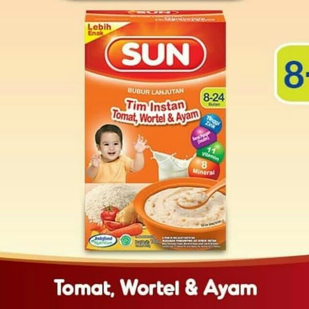 Gambar SUN Bubur Tim Tomat Wortel Ayam Kotak 100 gr dari Houseofhelena undefined Tokopedia