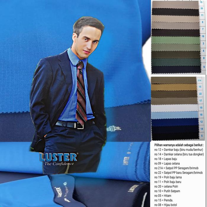 Jual Kain Luster Kotak Harga Per 10 Cm Bahan Seragam Damkar Dll Baju Kota Depok Suka Kain Tokopedia