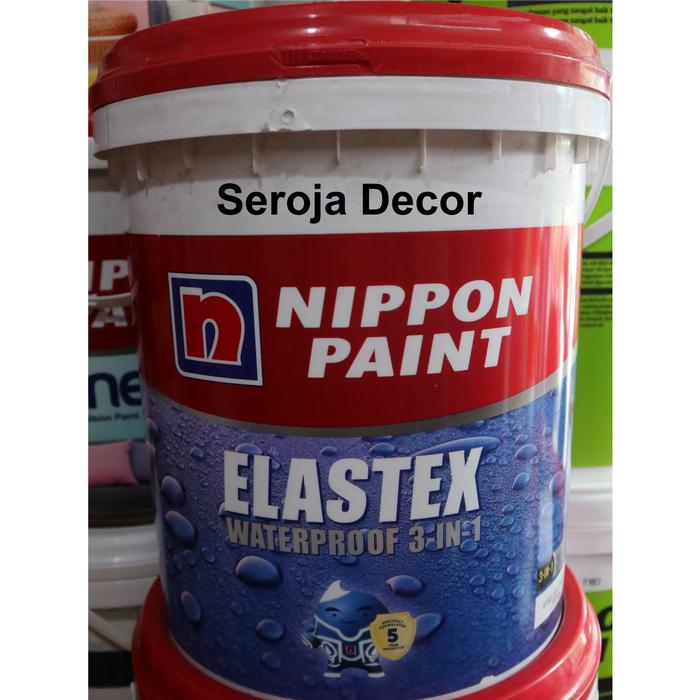Jual Cat Tembok Pelapis Anti Bocor Nippon Paint Elastex 20kg Cat Tembok 06darkgrey Kota Medan Seroja Decor 
