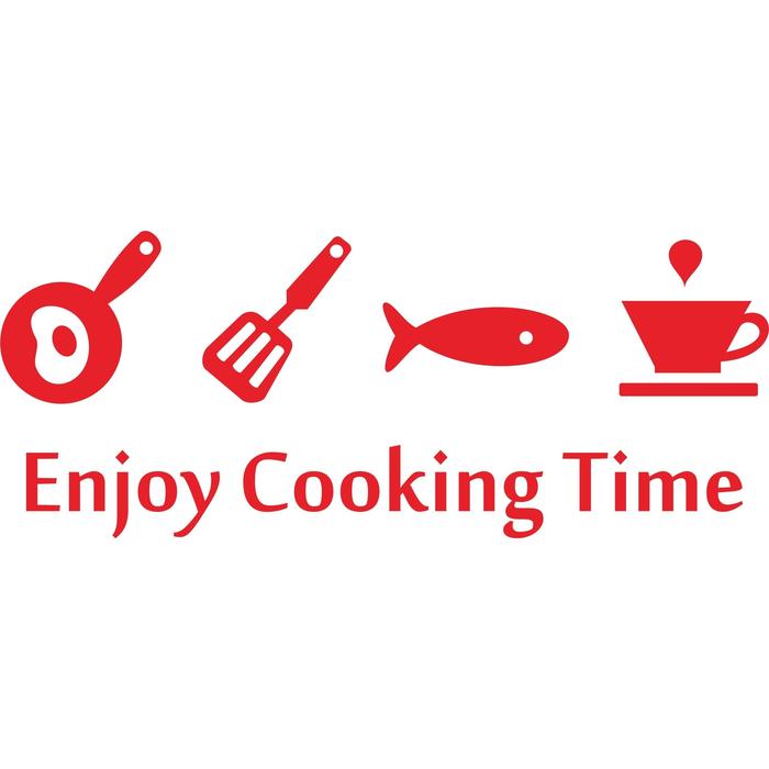 Gambar Cutting Sticker Dapur Enjoy Cooking Time dari New Peltempel undefined Tokopedia