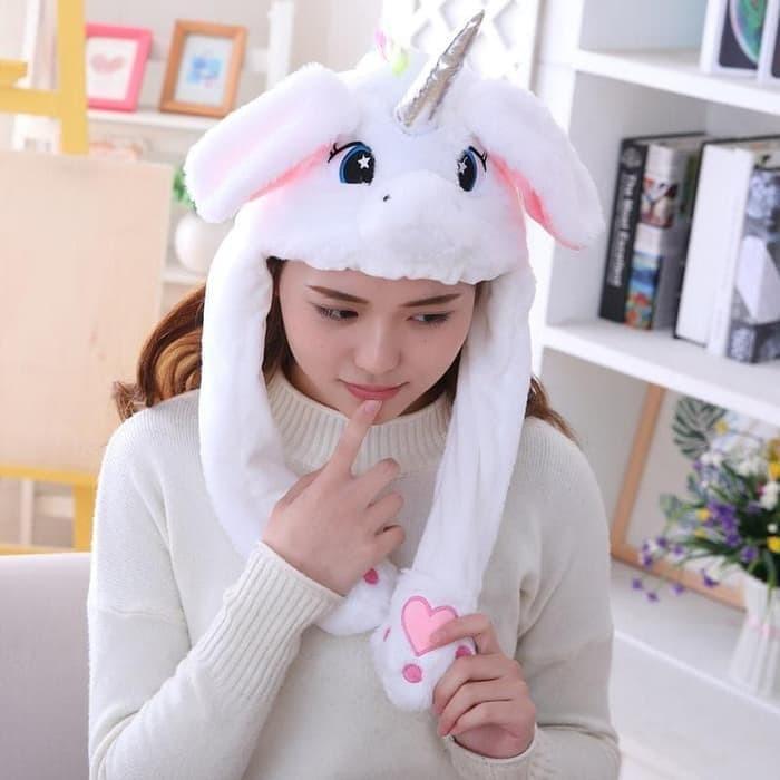 Gambar Topi Kelinci Unicorn Dance Dancing Dipencet Ditekan Lucu Trend - Unicorn dari QuinGo undefined Tokopedia