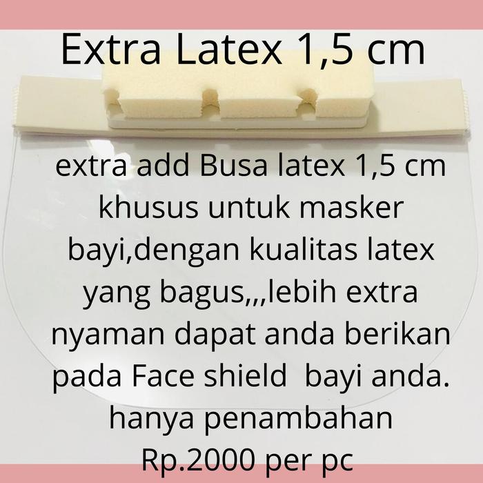 Gambar MASKER FACE SHIELD / Tambahan busa latex untuk masker Face shield dari Life Trend undefined Tokopedia