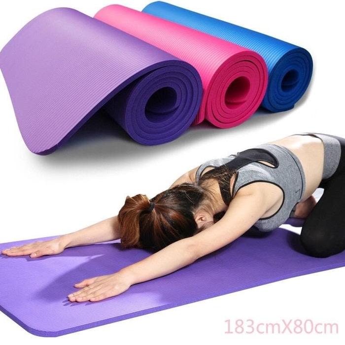Gambar MATRAS YOGA SPEEDS NBR 10mm Yoga Matt Senam ORIGINAL TAS dari gojekolshop undefined Tokopedia
