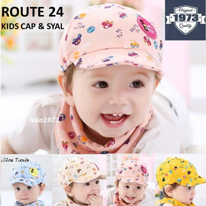 Gambar Children cap + scarf : ROUTE 24 - PAKET topi + scarf anak2 - PINK dari Toko 1973 undefined Tokopedia